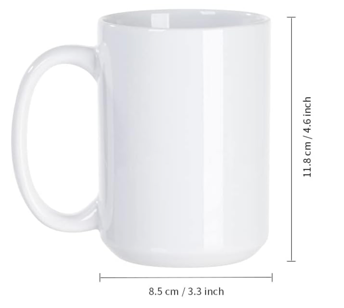 Custom 15 oz Ceramic Mug – Personalized Coffee Cup for Gifts & Business