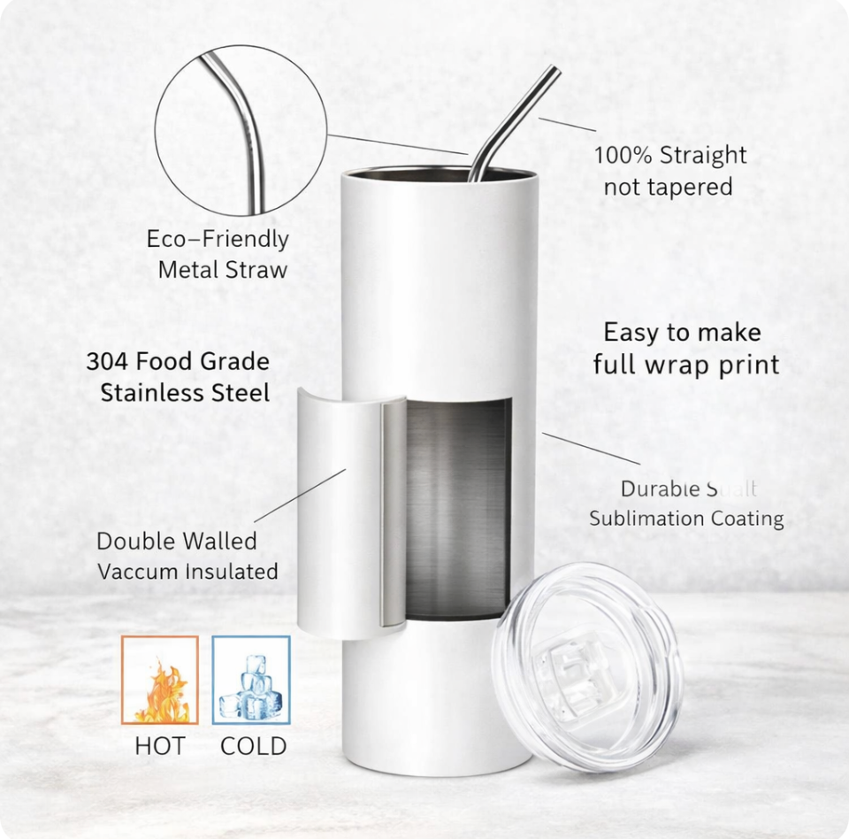 Personalized 20 oz Stainless Steel Tumbler